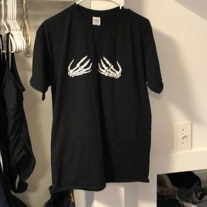 Skeleton hands tshirt
